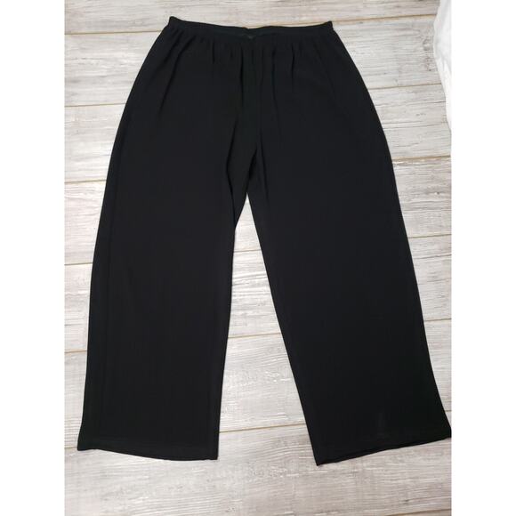 New Blanque Women's Black Pants Size 3 w Pockets & Elastic Waist Made in USA - Picture 1 of 4